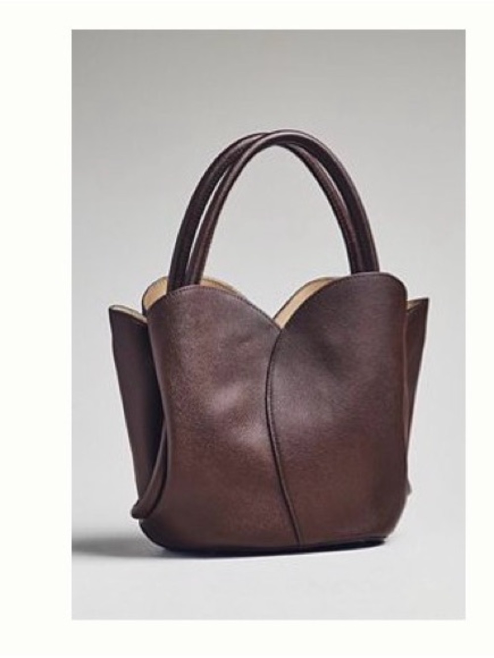 Anthropologie Melie Bianco Tulip-Top Handle Crossbody Tote - Picture 8 of 8